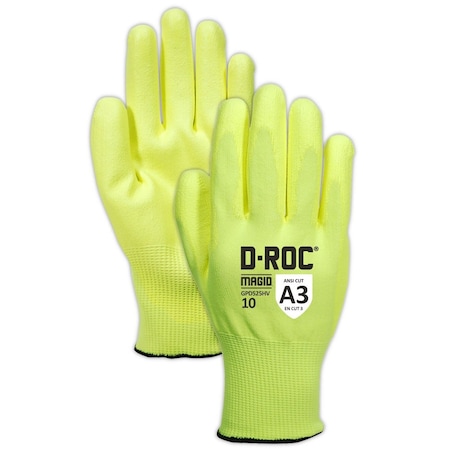 DROC GPD525HV DuraBlend PU Palm Coated Gloves  Cut Level A3